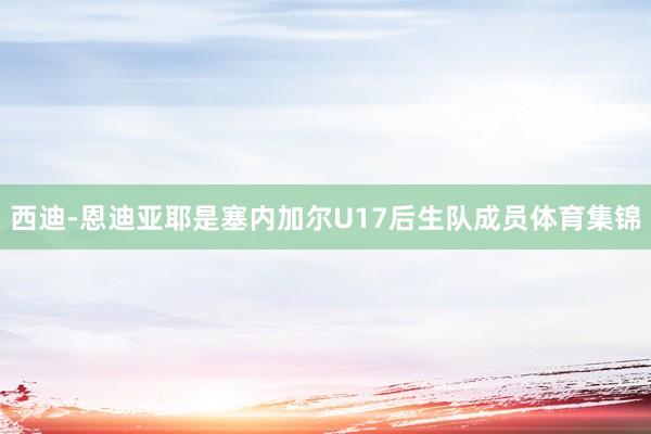 西迪-恩迪亚耶是塞内加尔U17后生队成员体育集锦