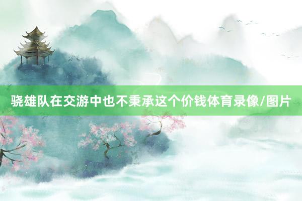 骁雄队在交游中也不秉承这个价钱体育录像/图片
