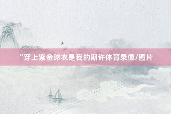 “穿上紫金球衣是我的期许体育录像/图片