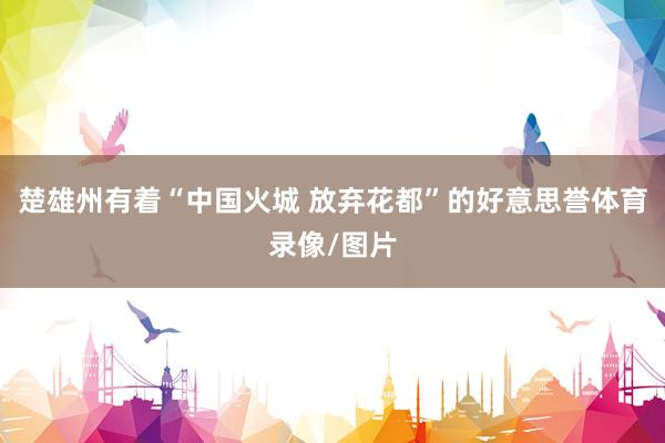 楚雄州有着“中国火城 放弃花都”的好意思誉体育录像/图片