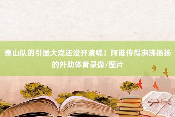 泰山队的引援大戏还没开演呢！阿谁传得沸沸扬扬的外助体育录像/图片