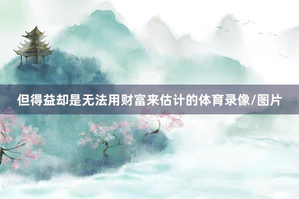 但得益却是无法用财富来估计的体育录像/图片
