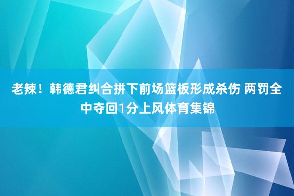 老辣！韩德君纠合拼下前场篮板形成杀伤 两罚全中夺回1分上风体育集锦