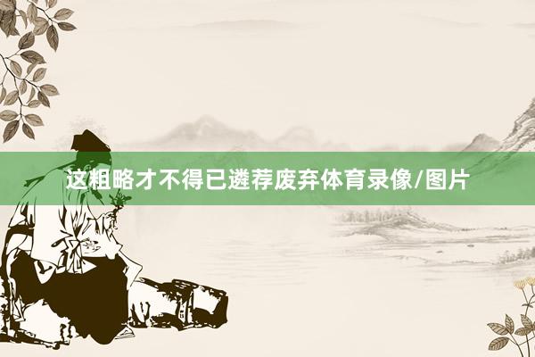 这粗略才不得已遴荐废弃体育录像/图片