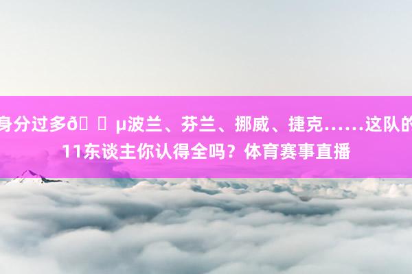 身分过多😵波兰、芬兰、挪威、捷克……这队的11东谈主你认得全吗？体育赛事直播