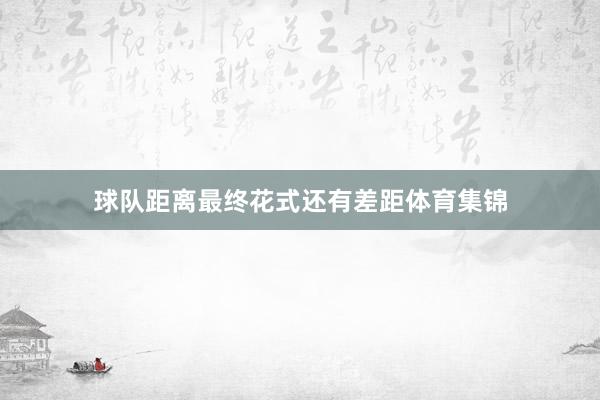 球队距离最终花式还有差距体育集锦