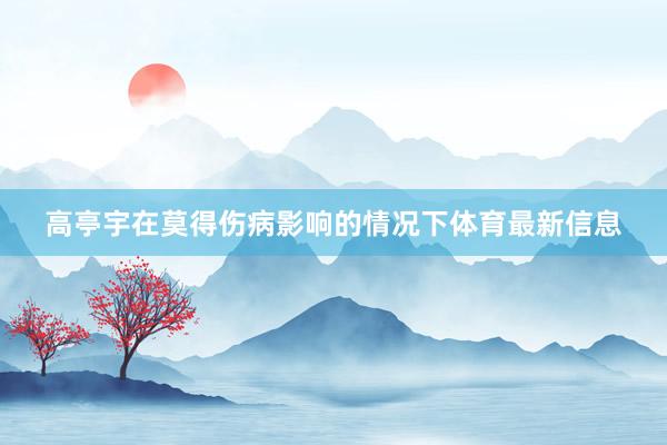 高亭宇在莫得伤病影响的情况下体育最新信息