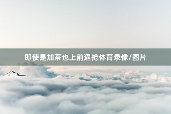 即使是加蒂也上前逼抢体育录像/图片