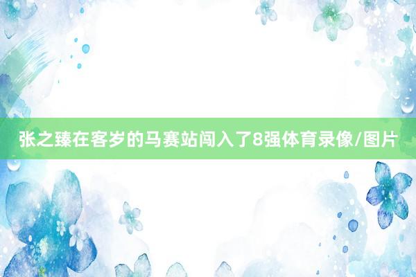 张之臻在客岁的马赛站闯入了8强体育录像/图片