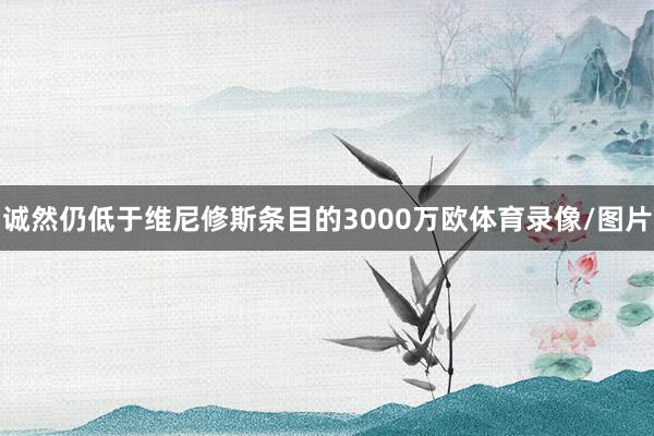 诚然仍低于维尼修斯条目的3000万欧体育录像/图片