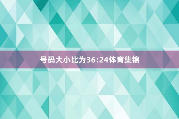 号码大小比为36:24体育集锦